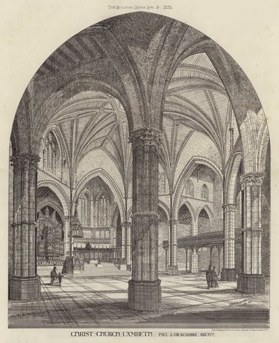 Christ Church, Lambeth (metszet) alkotó: English School