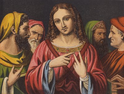 Krisztus és a zsidó orvosok (chromolitho) alkotó: English School