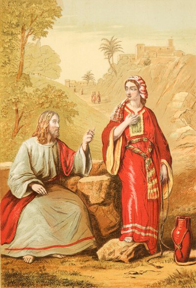 Krisztus és a szamáriai asszony alkotó: English School