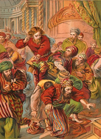 Krisztus megtisztítja a templomot alkotó: English School