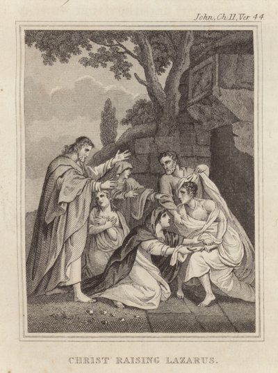 Lázárt feltámasztó Krisztus alkotó: English School