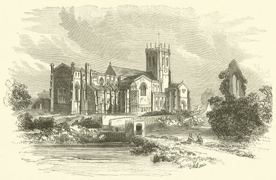Christchurch Abbey (metszet) alkotó: English School