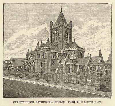 A dublini Christchurch katedrális délkeletről alkotó: English School