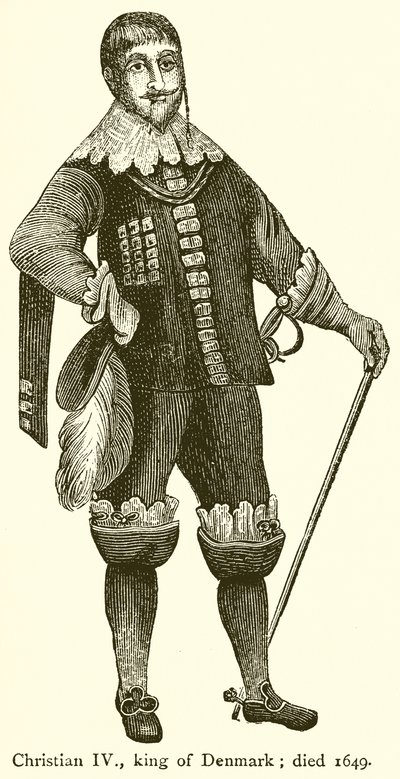 IV. keresztény, dán király; Meghalt 1649 alkotó: English School
