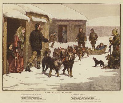 Karácsony Manitobában (chromolitho) alkotó: English School