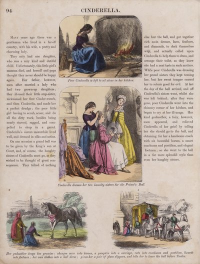 Hamupipőke (színes metszet) alkotó: English School