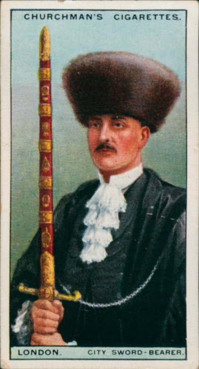 City of London, A City Sword-Bearer (színes litográfia) alkotó: English School
