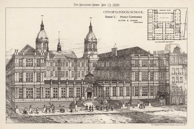 City of London School; nagyra értékelt dizájn alkotó: English School