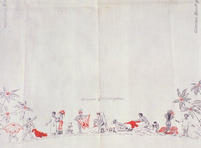 Fidzsi-szigetek civilizációja, 1879 (nyomat pamutra) alkotó: English School
