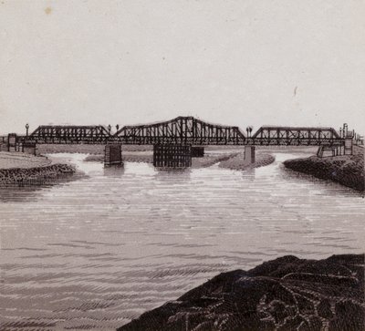 Clarence híd, Cardiff (litho) alkotó: English School
