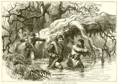 Clarke és katonái átkelnek a Wabash-on alkotó: English School