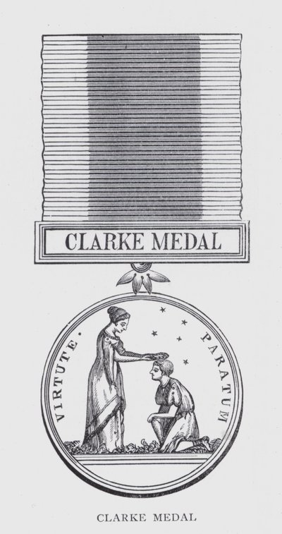 Clarke érem (litho) alkotó: English School