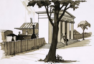 Klasszikus vasútállomás alkotó: English School