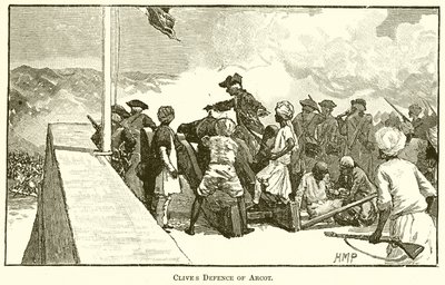 Clive Defense of Arcot alkotó: English School