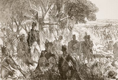 Clive a Plassey-nél, illusztráció a Cassells Illustrated History of India-ból, James Grant, pub. 1879 alkotó: English School