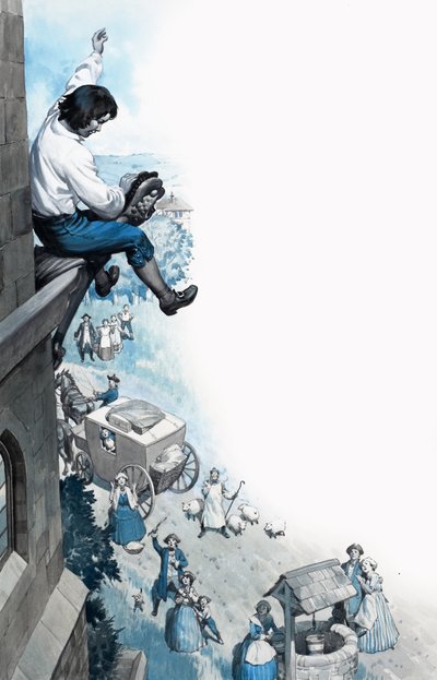 Indiai Clive gyerekként alkotó: English School