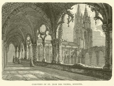 St Jean des Vignes kerengő, Soissons (metszet) alkotó: English School