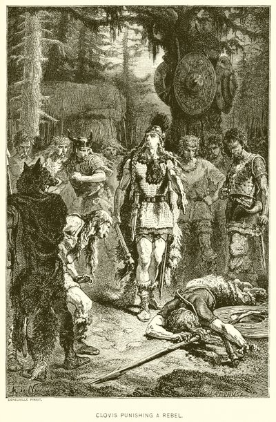 Clovis megbünteti a lázadót alkotó: English School