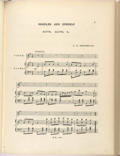 Joseph B Geoghegan „Cockles & Mussels” című műve alkotó: English School