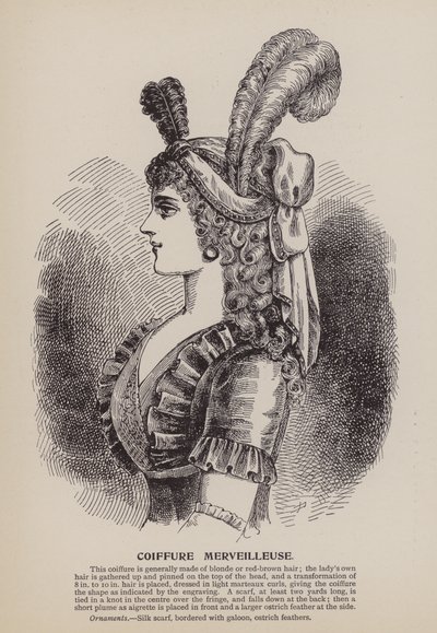 Coiffure Merveilleuse (metszet) alkotó: English School