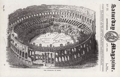 Colosseum, Róma (metszet) alkotó: English School