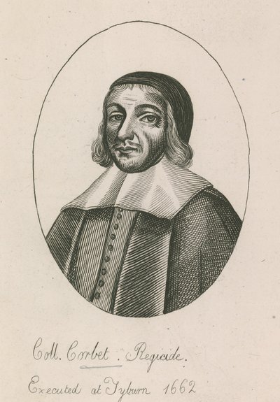 Coll Corbet, Regicide, kivégezték Tyburnben, 1662 alkotó: English School