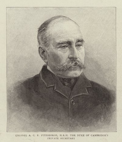 A. C. F. Fitzgeorge ezredes, Cambridge hercegének magántitkára (metszet) alkotó: English School