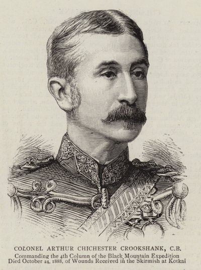 Arthur Chichester Crookshank ezredes (metszet) alkotó: English School