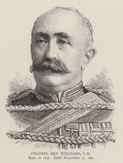 Oberst Ben Williams, CB (Gravur) von English School