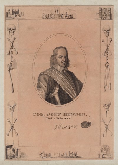 John Hewson ezredes, száműzetésben halt meg, 1662-ben alkotó: English School