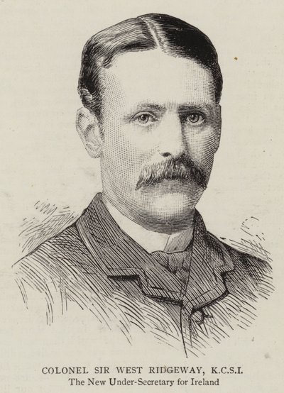 Sir West Ridgeway ezredes, KCSI (metszet) alkotó: English School