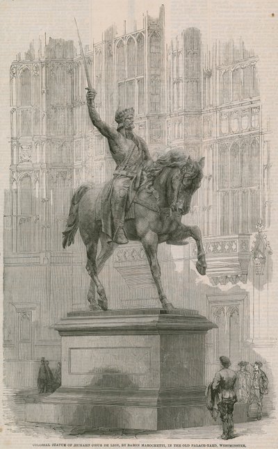Richard Coeur de Lion kolosszális szobra alkotó: English School