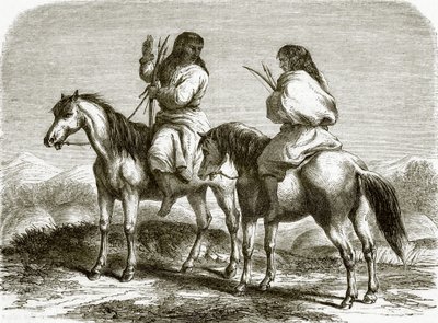 Komancs indiánok alkotó: English School