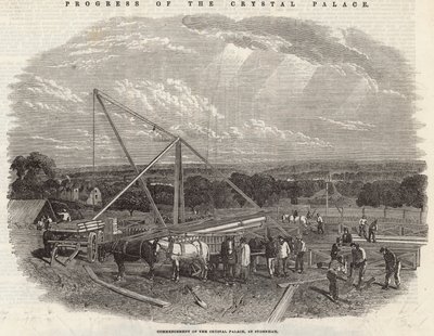 A Crystal Palace kezdete Sydenhamban alkotó: English School