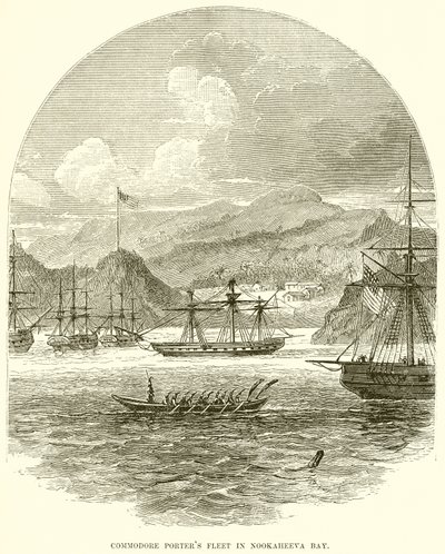 Commodore Porters Flotta a Nookaheeva-öbölben alkotó: English School