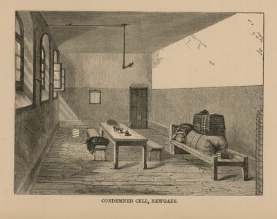 Elítélt cella a Newgate börtönben alkotó: English School