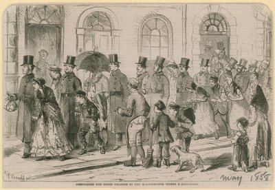 Az éjszakai vádemelés a Marlborough Street-i rendőrségi bíróság előtt alkotó: English School
