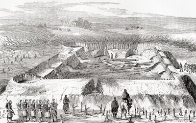 Konföderációs erődítmények a Manassas Junctiontől északra, Ward and Lock