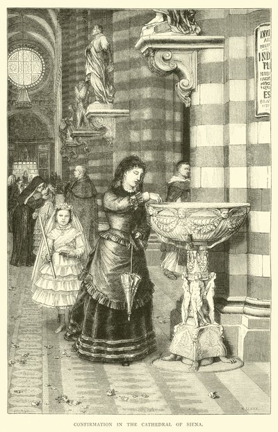Konfirmáció a sienai székesegyházban alkotó: English School