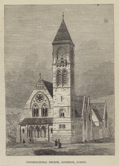 Congregational Church, Caterham, Surrey (metszet) alkotó: English School