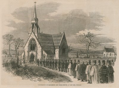 Marylebone új temetőjének felszentelése alkotó: English School