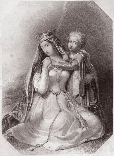 Bretagne-i Constance, Geoffroy Plantagene özvegye John király élete és halála) Lady Constance II. Geoffrey, Bretagne hercegének özvegye (János király élete és halála) a - „” Shakespeare Női Galériában, negyvenöt komoly portré gyűjteménye által alkotó: English School