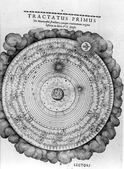 A kozmosz építése Robert Fludd „Utriusque Cosmi Historia” című művéből, 1619 alkotó: English School