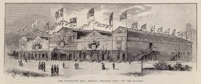 A belfasti Kongresszusi terem az 1892-es Ulsteri Unionista Konvencióra épült, amelyet azért tartottak, hogy demonstrálják az ulsteri unionisták ellenkezését az ír otthoni uralom ellen (litho) alkotó: English School