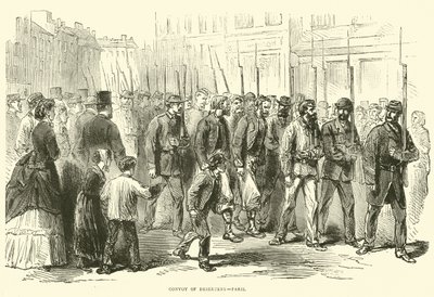 Dezertőr konvoja, Párizs, 1870. október alkotó: English School