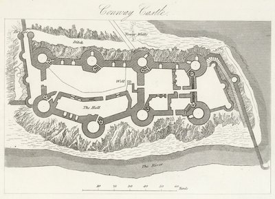 Conway kastély (metszet) alkotó: English School