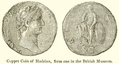 Hadrianus rézérme, a British Museum egyikéből alkotó: English School