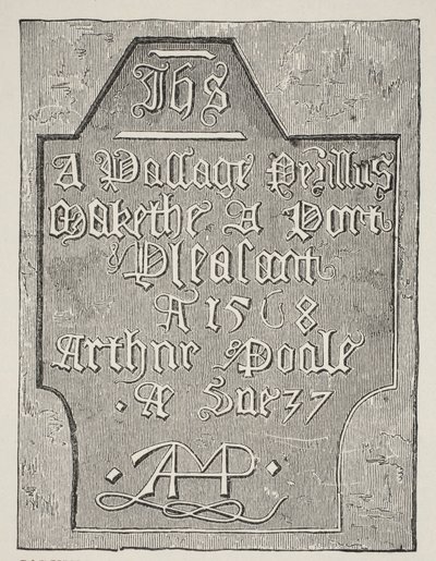 Arthur Poole faragványának másolata a toronyban lévő börtöncellája falán, 1568 alkotó: English School