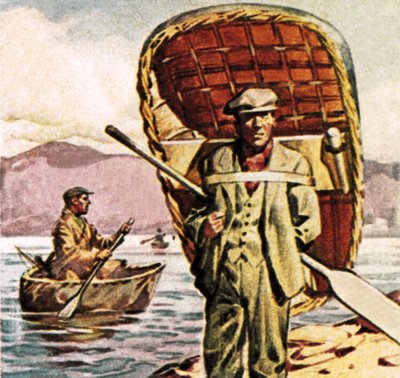 Coracles Walesben alkotó: English School