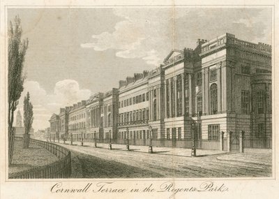 Cornwall Terrace, Regents Park, London alkotó: English School